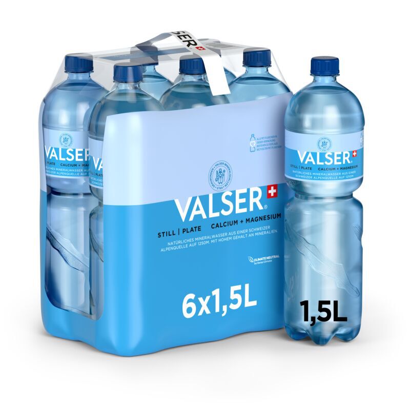 Valser Still Calcium + Magnesium 6 x 1.5l PET, large